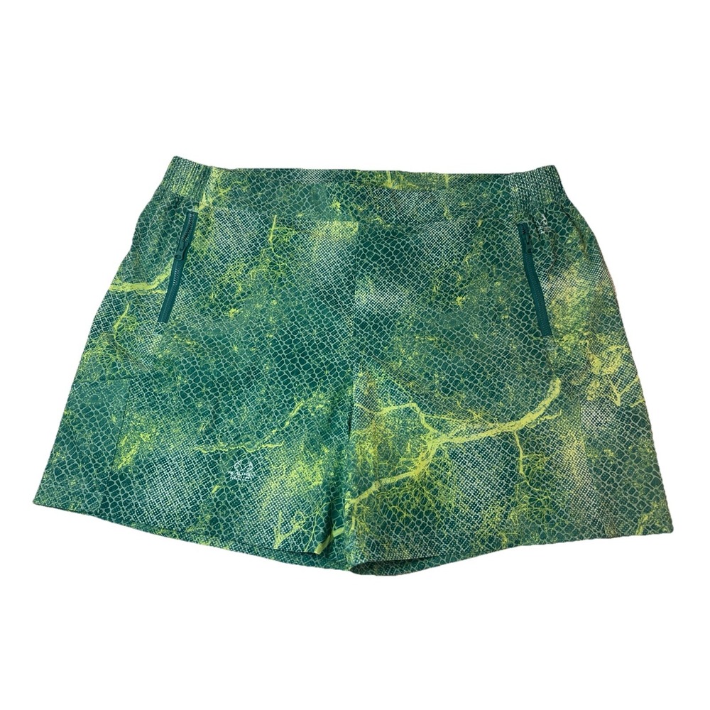 Columbia PFG Snakeskin Marble Shorts Green Womens 1X